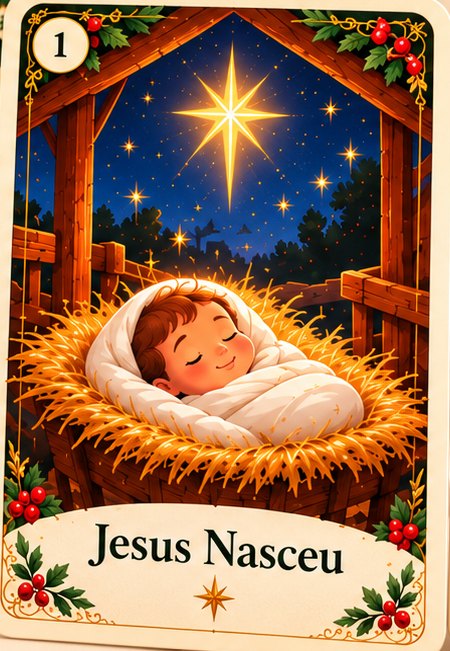 Carta de história: Jesus Nasceu